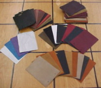 leather sample swatches