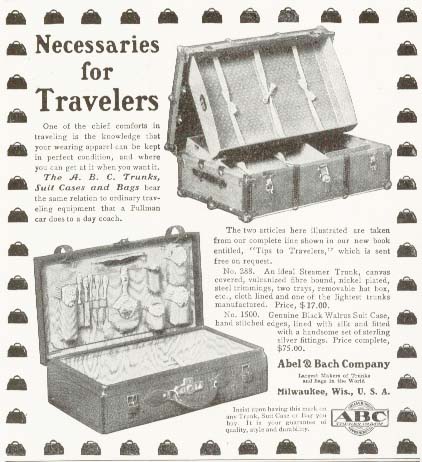 Abel & Back steamer trunks