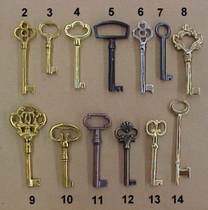 brass skeleton keys