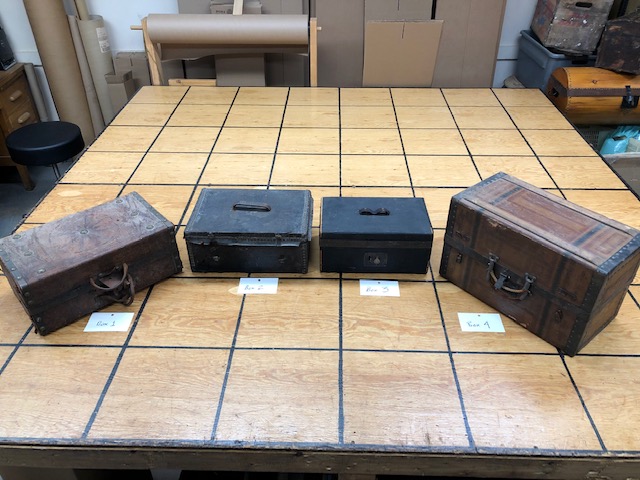 small antique trunks and boxes for sale