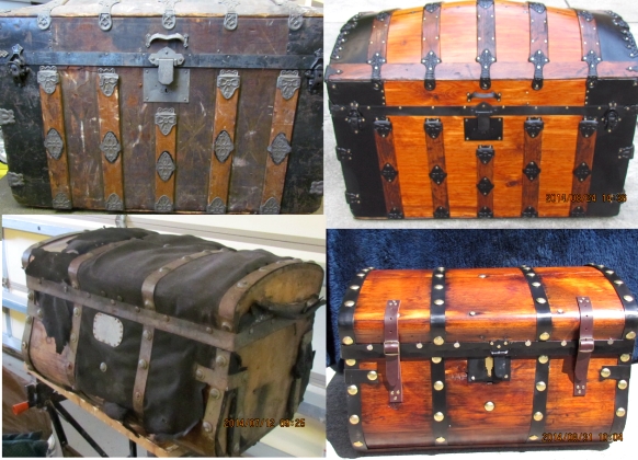 steamer trunks before and after pictures