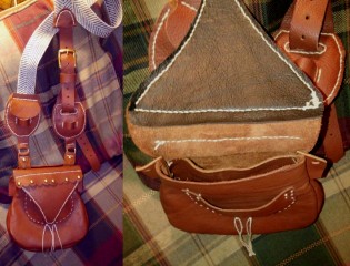 how to make a leather possibles bag