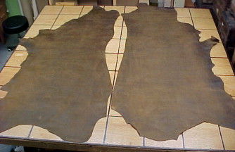 thick nubuck leather hides for sale