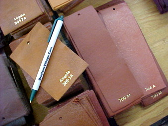 Small pieces of leather for crafts