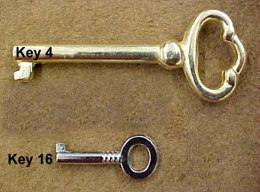 Antique Steamer Trunk Key  T10   Antique  T 10  Trunk Key 