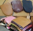 Tannery leather samples