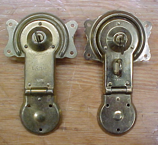 old Long Lock Co steamer trunk locks for sale