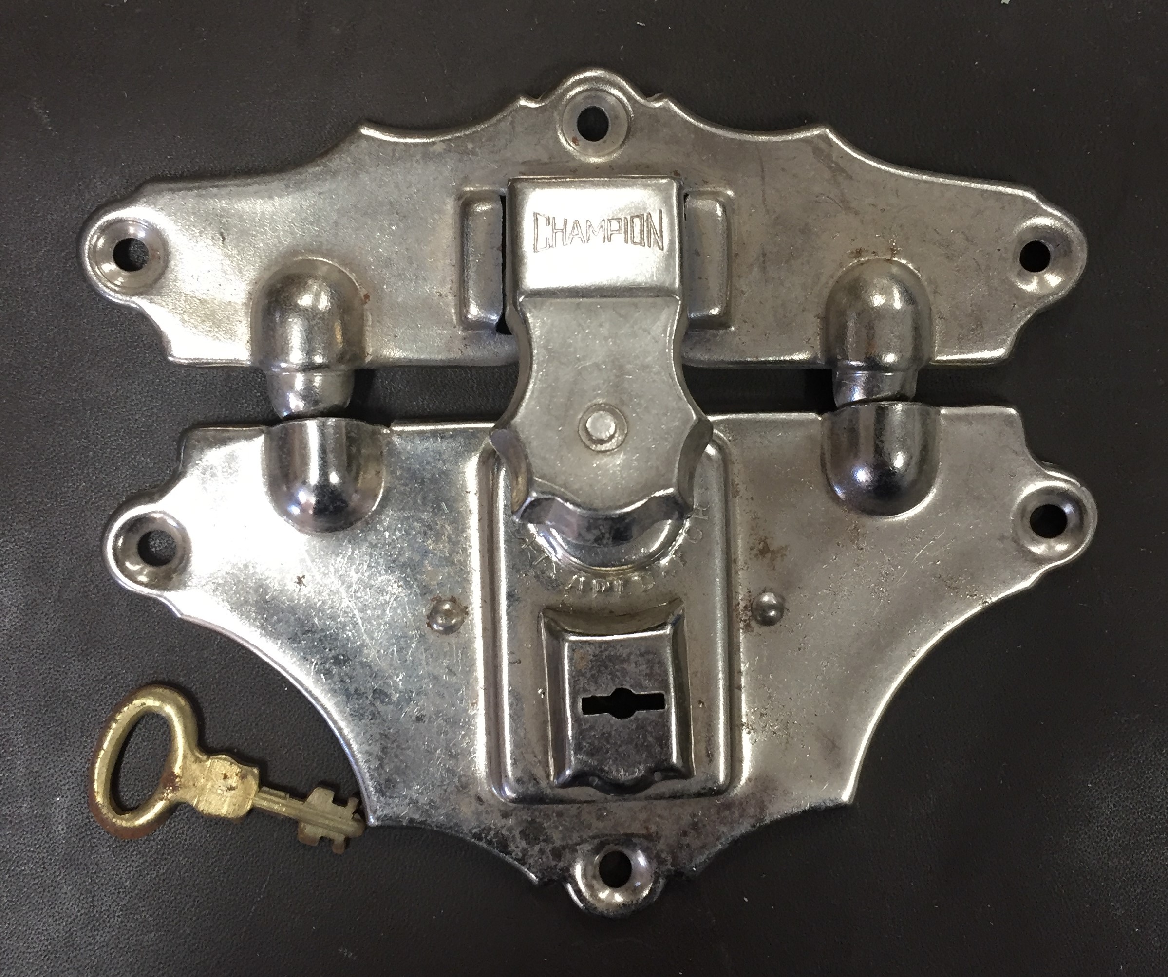 vintage champion trunk locks with keys for sale