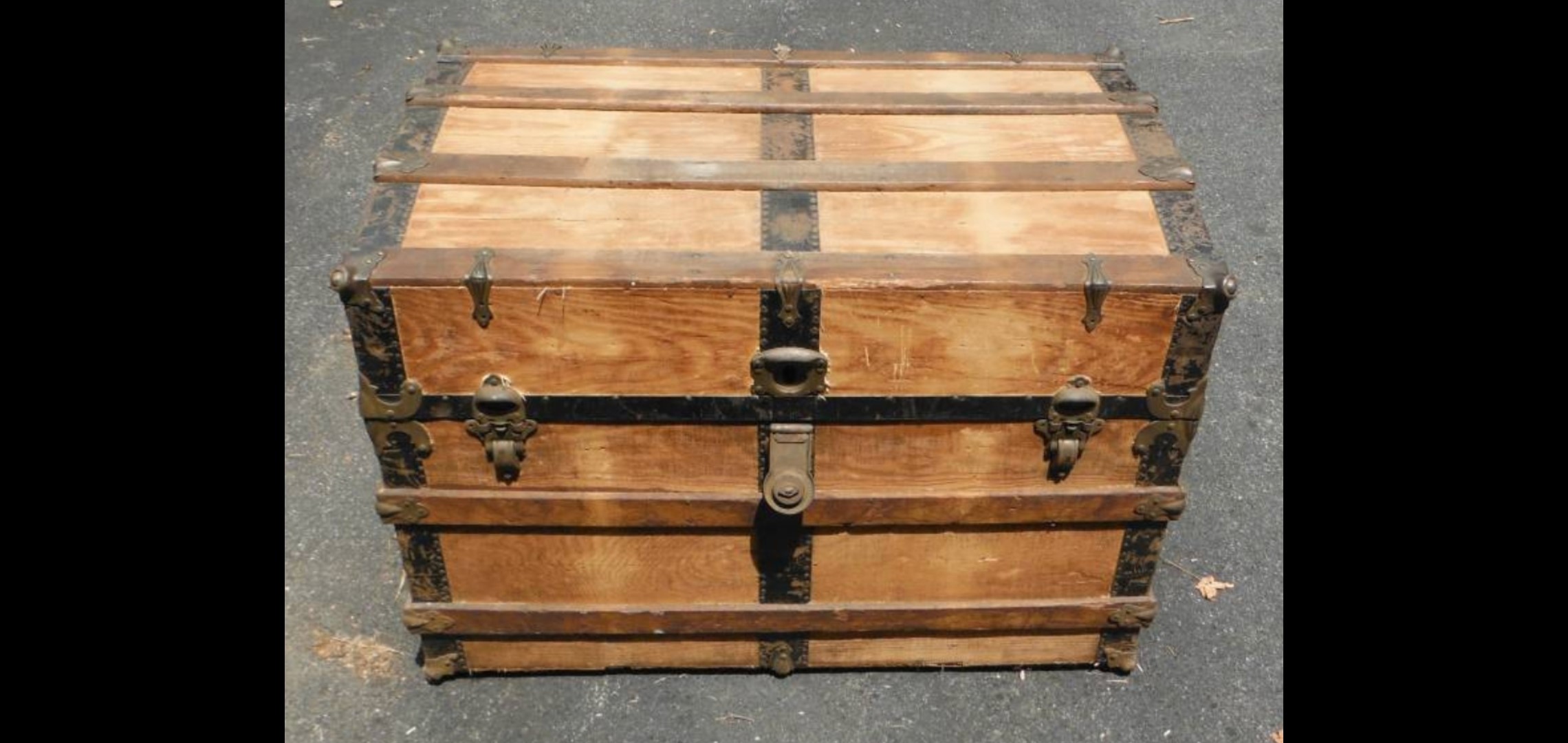 NEW Vintage Steamer Trunk Hardware Latches & Screws  Suitcase Humpback Chest 