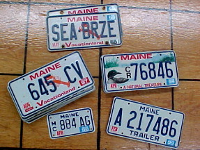 vintage maine license plates for sale