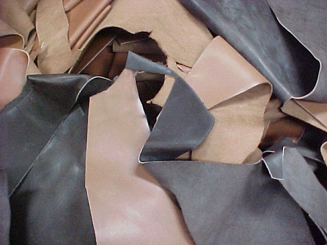 Scrap leather for sale.