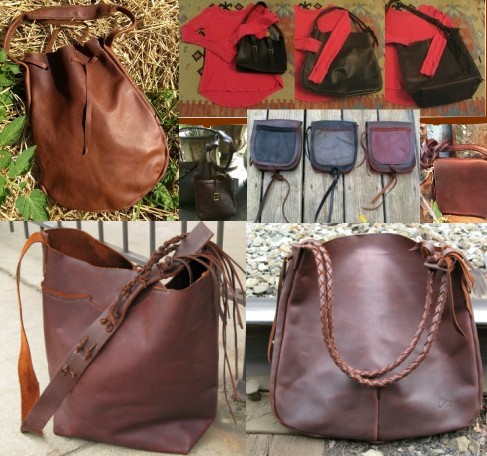 hand crafted leather goods for sale