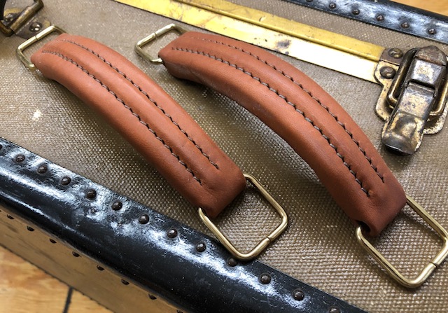 leather suitcase handles for sale