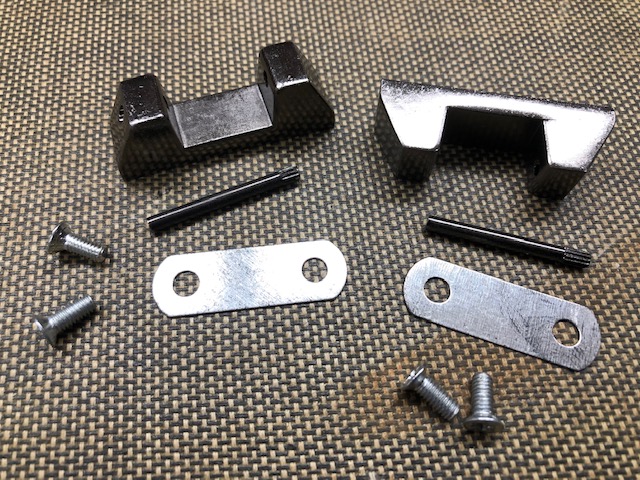 suitcase handle mounting hardware - gunmetal