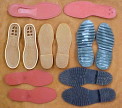Shoe and boot soles for sale