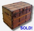 Wooden antique trunk for sale