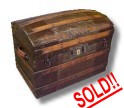 Restored antique dome top trunk for sale