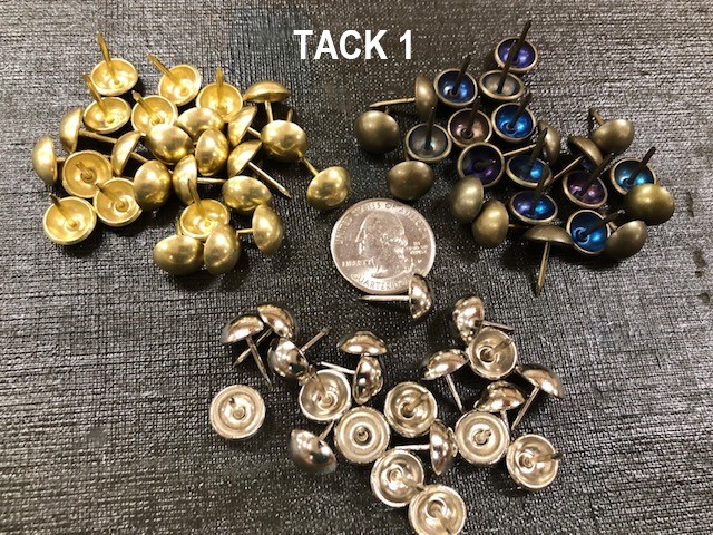 Upholstery tacks, several finishes available