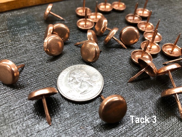 domed copper tacks