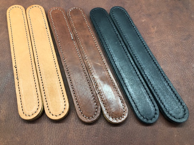 black leather antique trunk handles for sale
