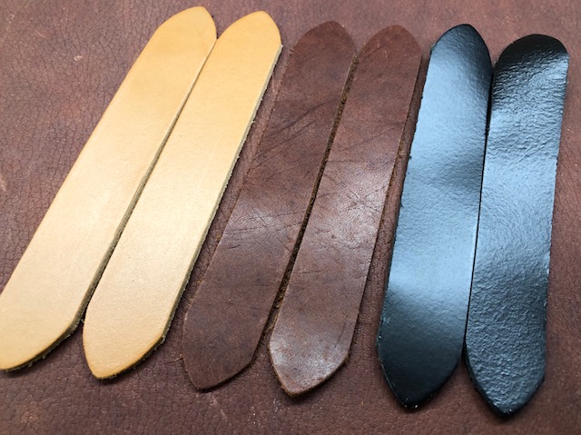 Leather handles for doll trunks