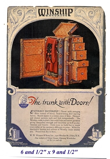 Winship wardrobe trunks. compamy history