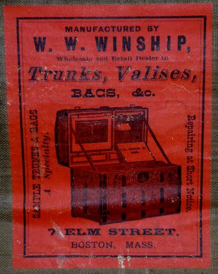 Antique trunk maker history