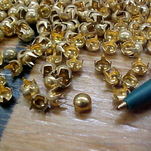 Small Brass Round Spots Attach Easily to Leather or Fabric Projects