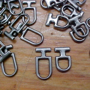 Steel Connector Loops for chains or necklaces or bag closures