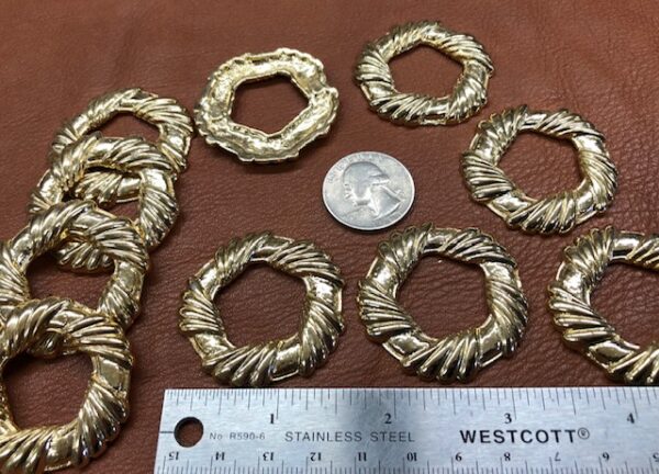 Brass wreaths for craft decorations
