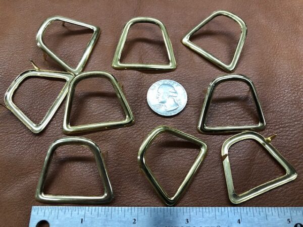 brass geometric decorations for bags and purses