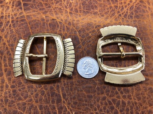 Aztec design belt buckles