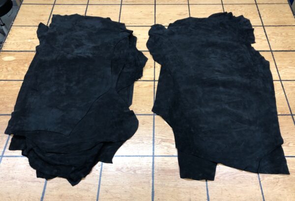 black suede leather hides for sale