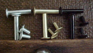 Aluminum Brass Plated Post&Screw Chicago Binder Screw&Post #8-32X3/8" 50sets 