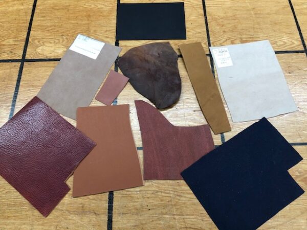 Mixed Leather Sample Swatches, Sold by the Pound
