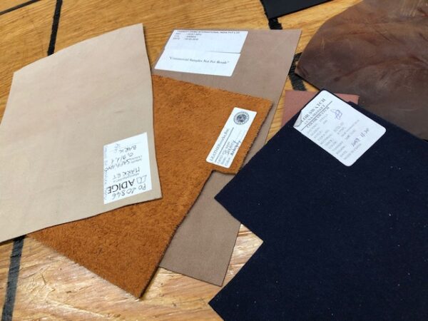 Mixed Leather Sample Swatches, Sold by the Pound