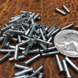 Very small aluminum tube rivets