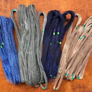 colorful hand sewing threads
