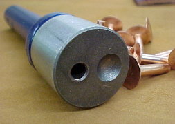 Copper rivet setting tool
