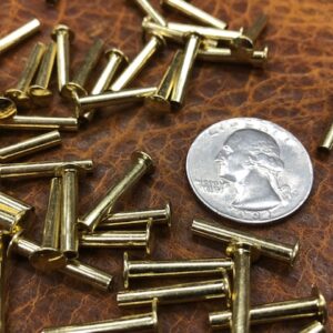 Long brass tubular rivets for sale