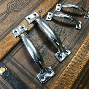 Nickel Plated Steel Chest Handles - Large & Small CH50
