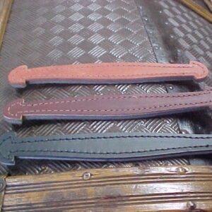 TH24 small trunk or box stitched leather handles in 3 colors