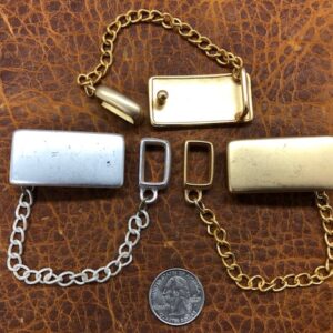 buckle and keeper set in nickel or brass