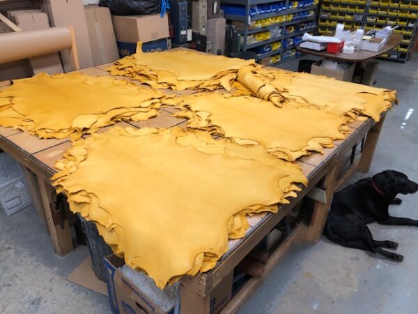gold sheep leather hides on sale