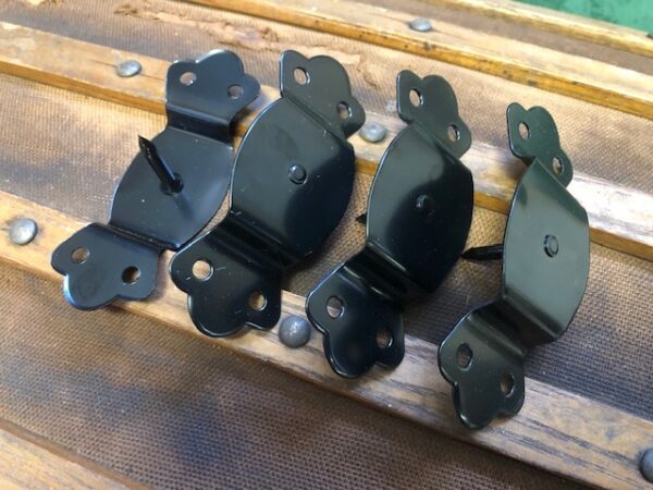 Steamer Trunk Handle Brackets or Loops with Pins for Slotted Handles