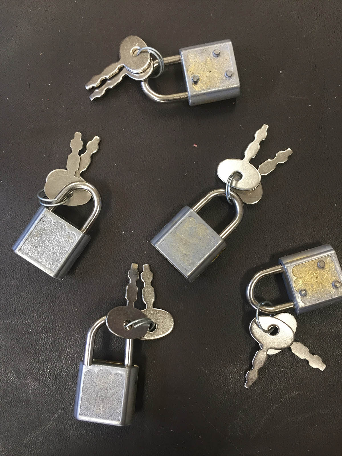 Reproduction Small Steamer Trunk Locks with Keys, Brettuns Village