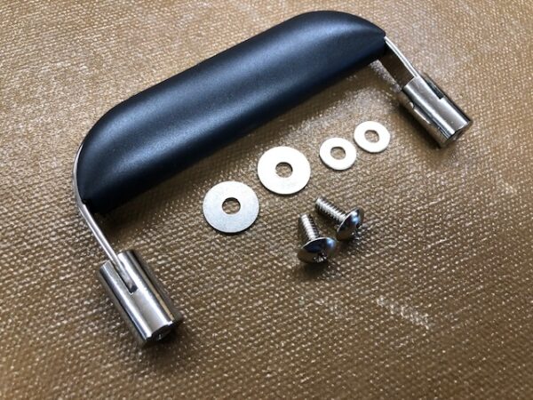 Easy to install replacement handle for suitcase, tool box, instrument cases