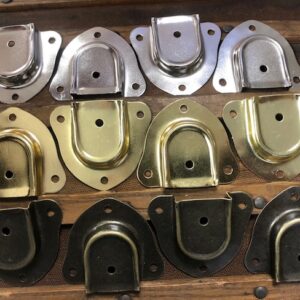 Bright Brass or Antique Brass or Nickel-Plated Steel End Caps for Handles with Slots