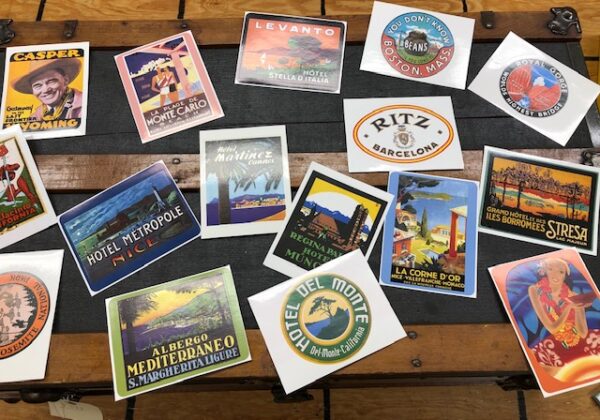 Reproduction Travel Stickers to Decorate Your Steamer Trunk