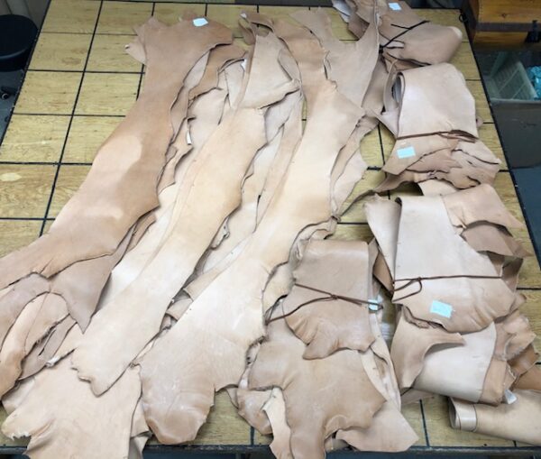 Vegetable Tanned Tooling Leather Bellies in 8 oz thickness Available Singly or in Quantities of 3 or 10